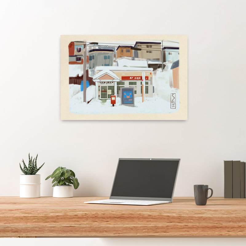 Contemporary Art Abstract Contemporary City Landscape Wall Art by Sarah Oliveira - Wrapped Canvas Print