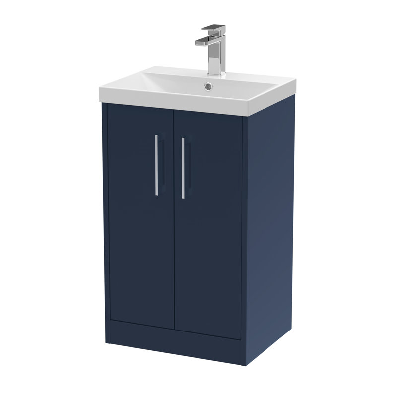 Juno 510mm Single Bathroom Vanity with Drop In Vitreous China Basin