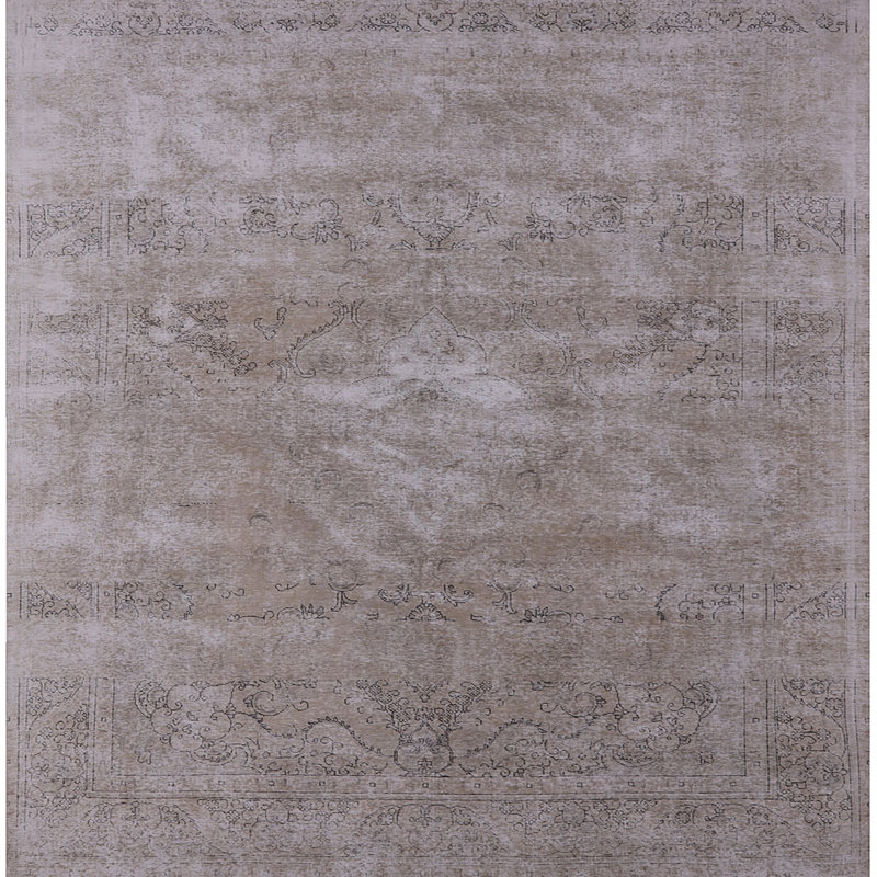 Tapis oriental gris Roderica, Carré 8 pi