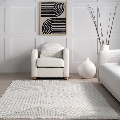 Tapis géométrique pour salle à manger Makena