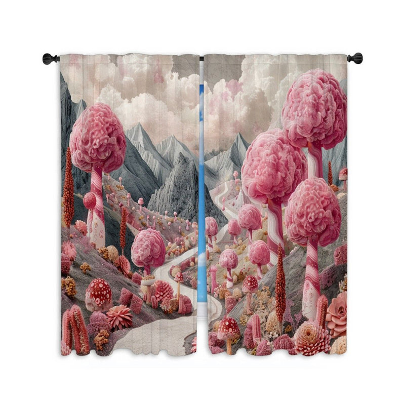 Paire de rideaux obscurcissant en polyester Klemperer, L 56 po x L 80 po