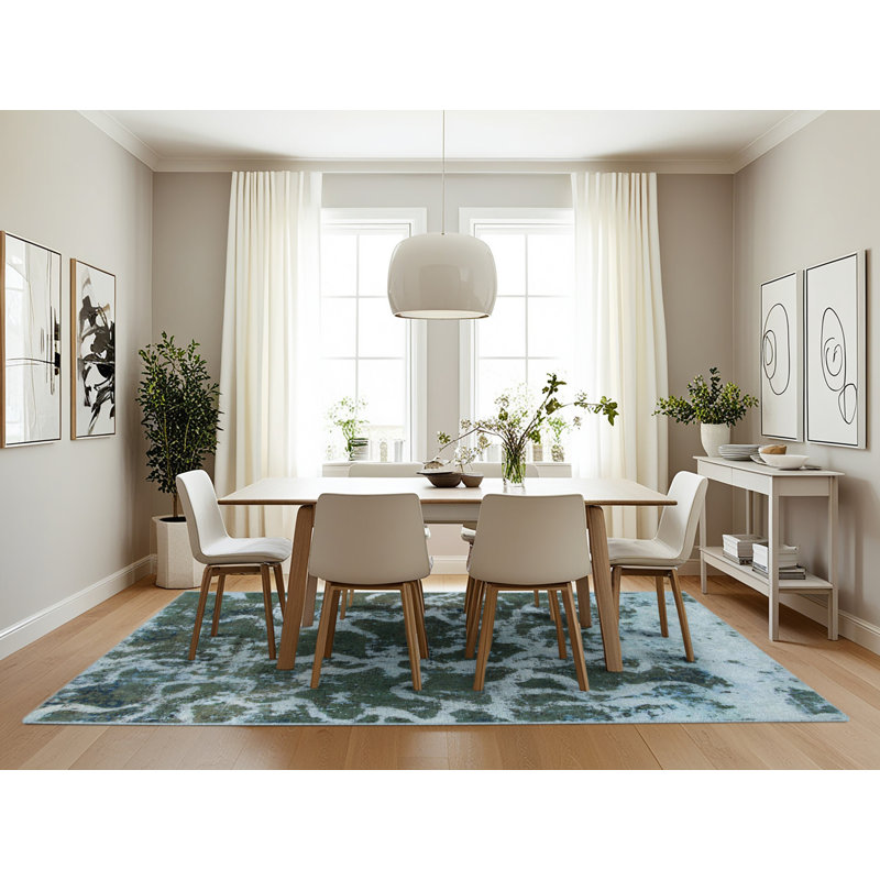 Abstract Indoor Rug, Rectangle 7' x 10'