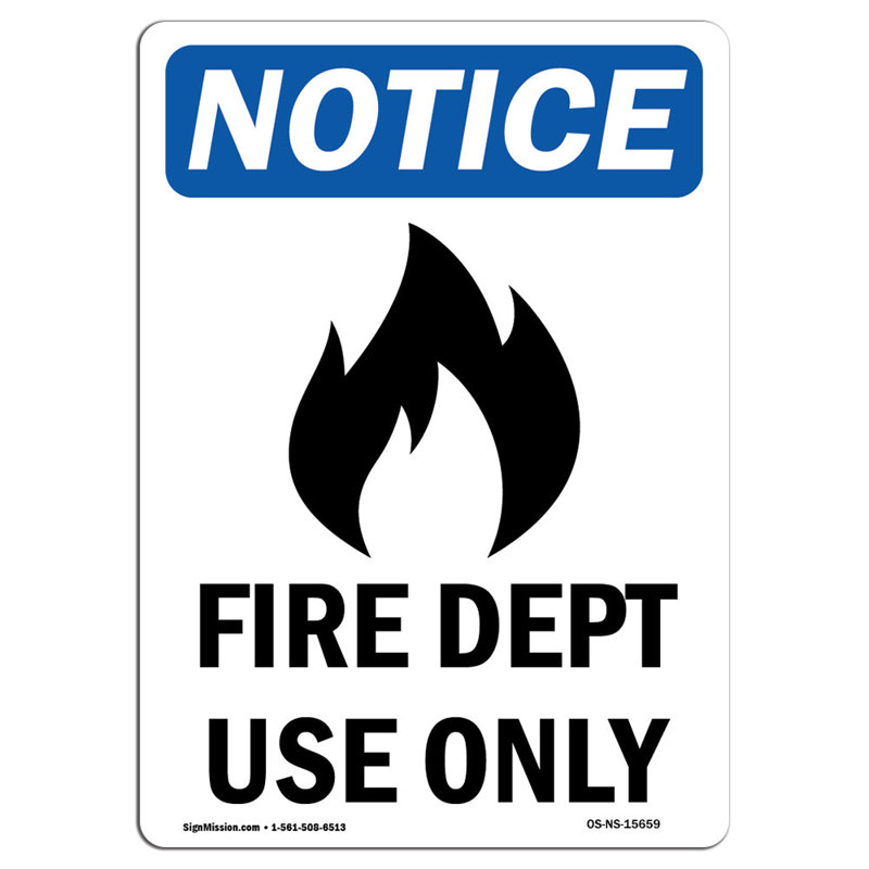 Enseigne d'incendie seulement