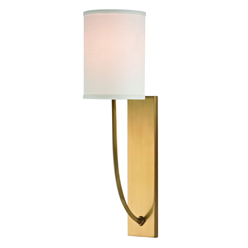 Colton 1 - Light Armed Sconce, Aged Brass