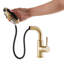 Pull-out Sprayer Retractable Kitchen Faucet with 4 Modes