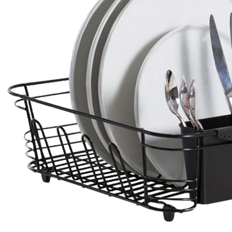 Stainless Steel Dish Rack, Black