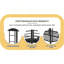 Lit superposé multi-fonctionnel en fer carré, lit supérieur double et lit double double, structure en métal robuste résistant à l'usure, idéal pour optimiser l'espace vertical dans n'importe quelle pièce - 137 cm x 190 cm-901431902-901431889