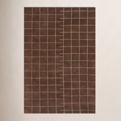Modern Hand-Tufted Geometric Rug