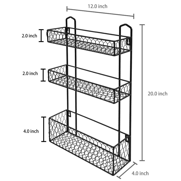 The Twillery Co.® Aranda 12 W x 20 H x 4 D Wall Mounted Bathroom Shelves  & Reviews