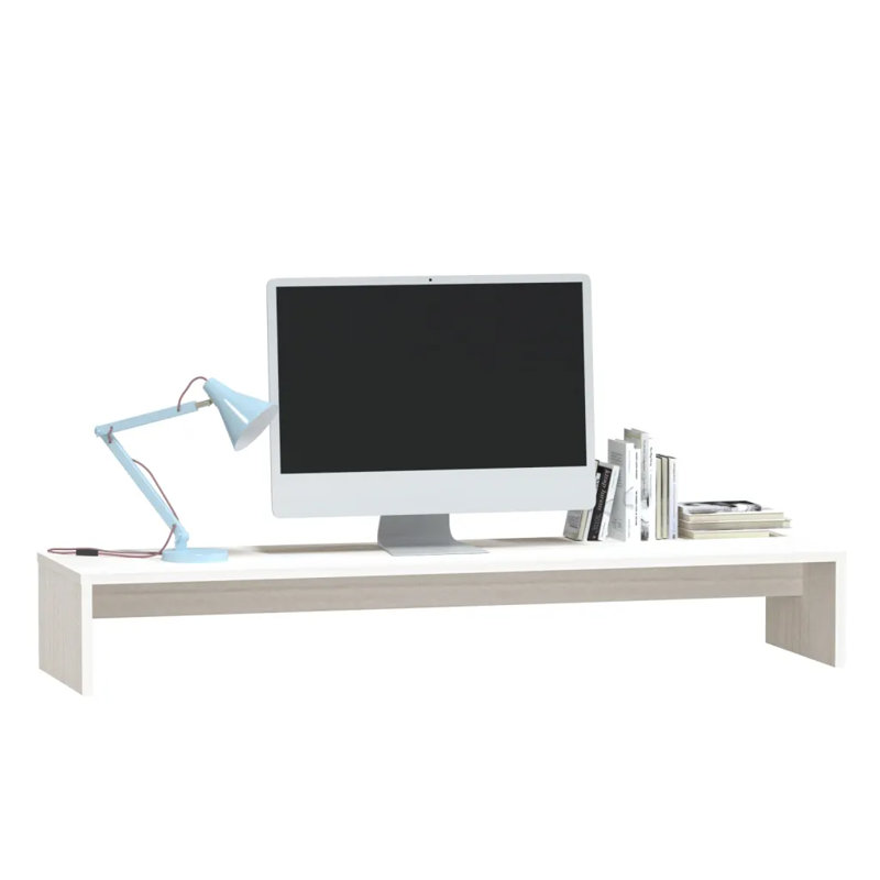 Support pour écran 39,4 x 10,6 x 5,9 po vidaXL, Blanc