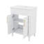 Ensemble de meuble-lavabo compact 24 po avec lavabo encastré en céramique intégré-1486167632