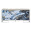Console Liam Blue Marble Paint & Chrome