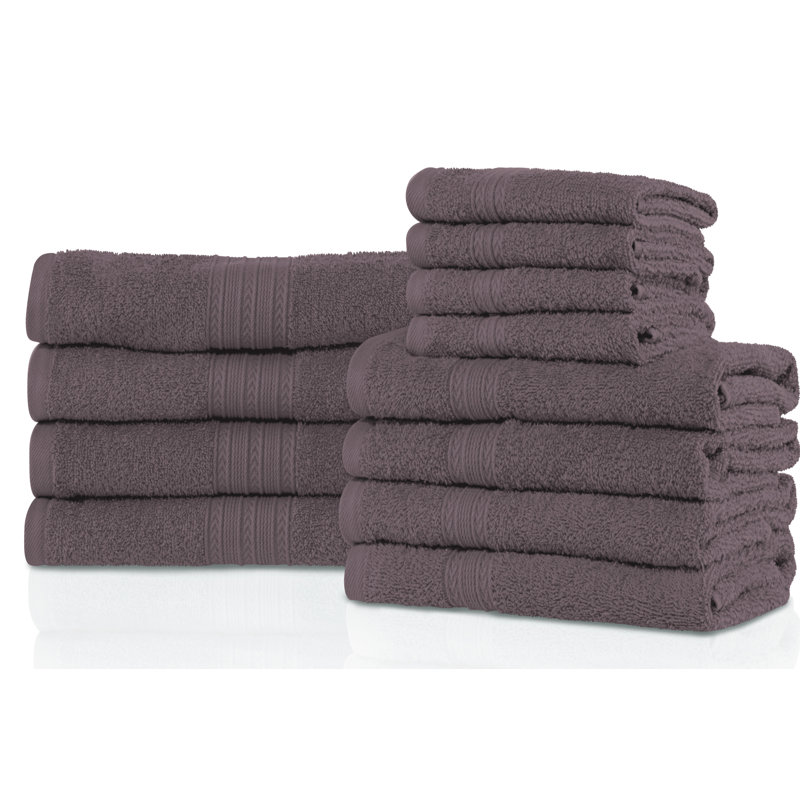 Ensemble de serviettes 100% coton durables, Graphite