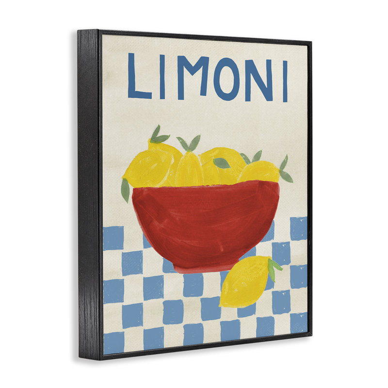 Estampe numérique Limoni, H 14 po x l 11 po, Giclée encadrée noir minuit
