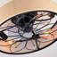Ventilateur de plafond 20 pouces en tissu de style campagnard avec télécommande pour salon, chambre à coucher et cuisine - NON INCLUS