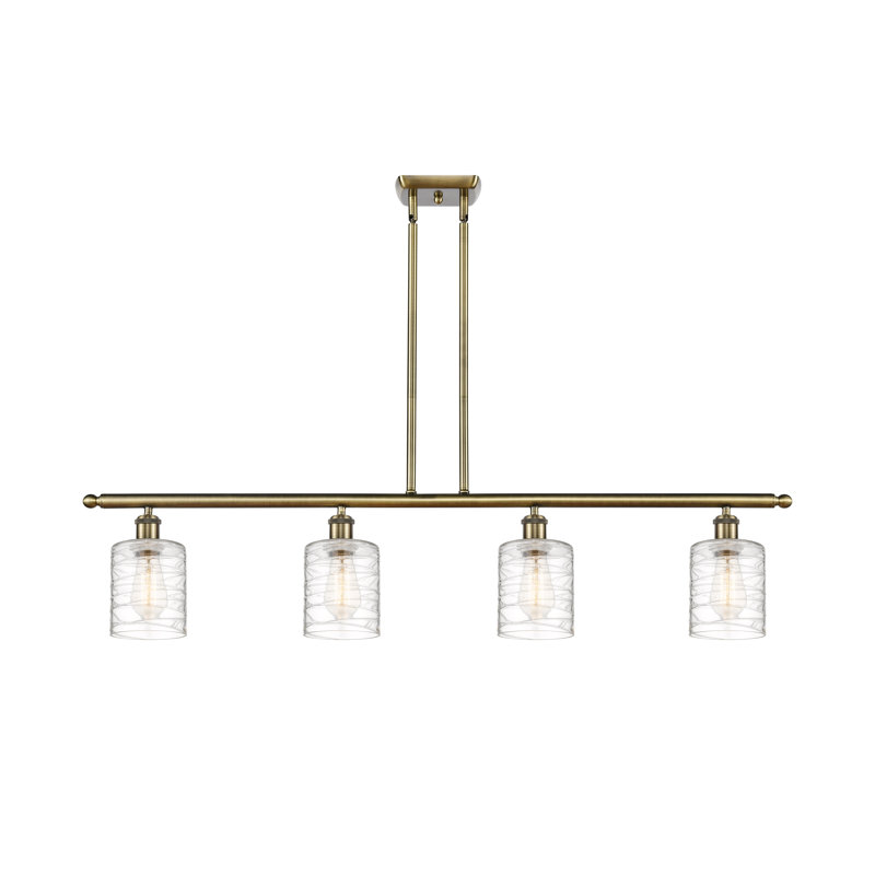 Karon 4 - Light Kitchen Island Pendant, Antique Brass, LED