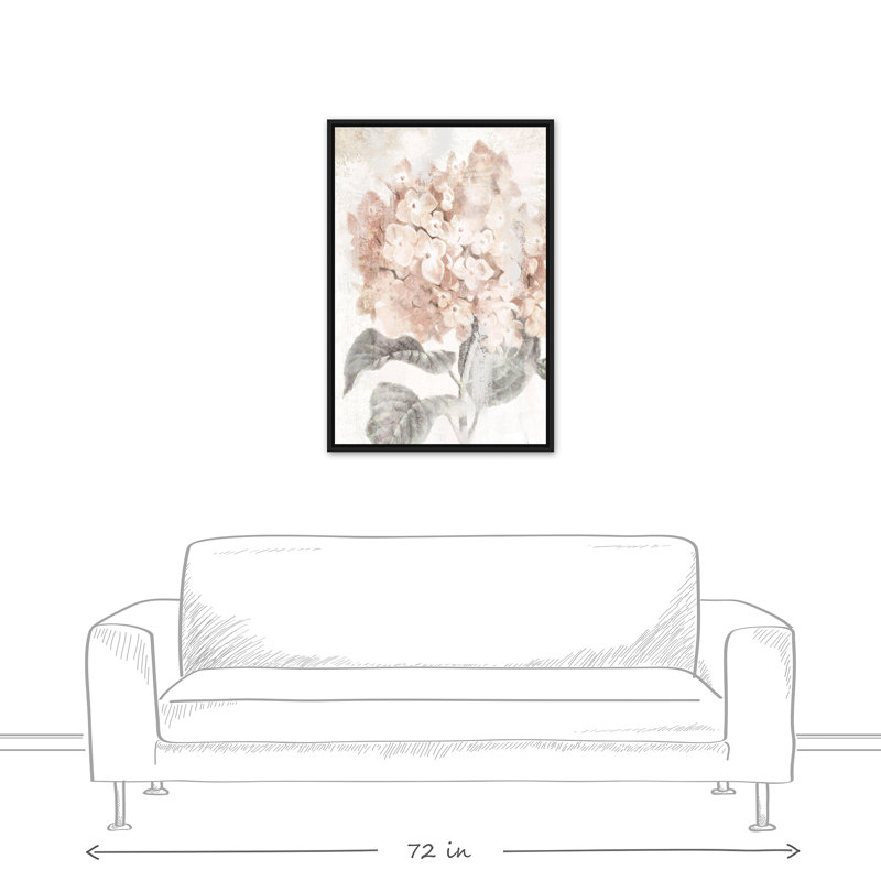 " Closeup Hydrangea ", 37.75" H x 25.75" W