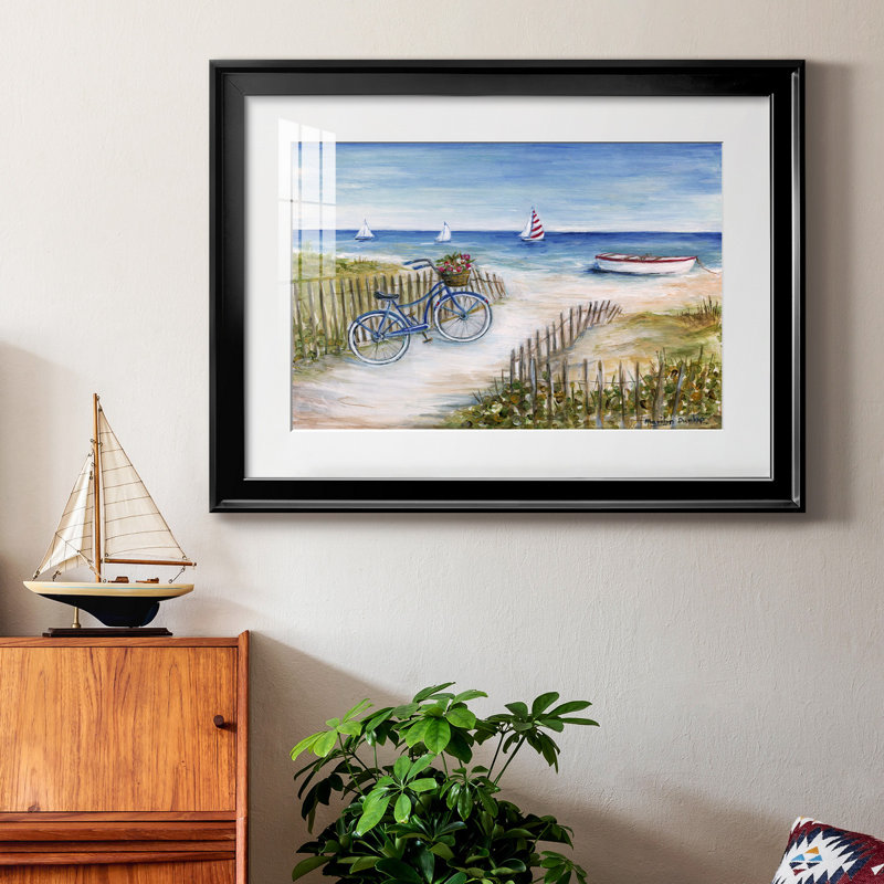 Beach Ride I - peinture encadrée, H 18,5 po x l 24,5 po x P 1,5 po, Noir