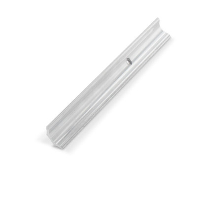 Outwater 3/4" Face Width Mechanical Polished Aluminum Cove Moulding With Holes 72In Lengths (Pack Of 18)