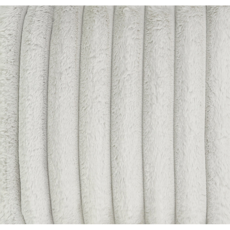 Méridienne 40 pouces Minky, Polyester gris tourterelle