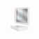 Juniper 24" Solid Surface Wall Mount Modern Minimalist Bathroom Sink and LED Mirror Set