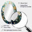 Miroir mural ovale vert et bleu Tranquil Oasis II-496169960