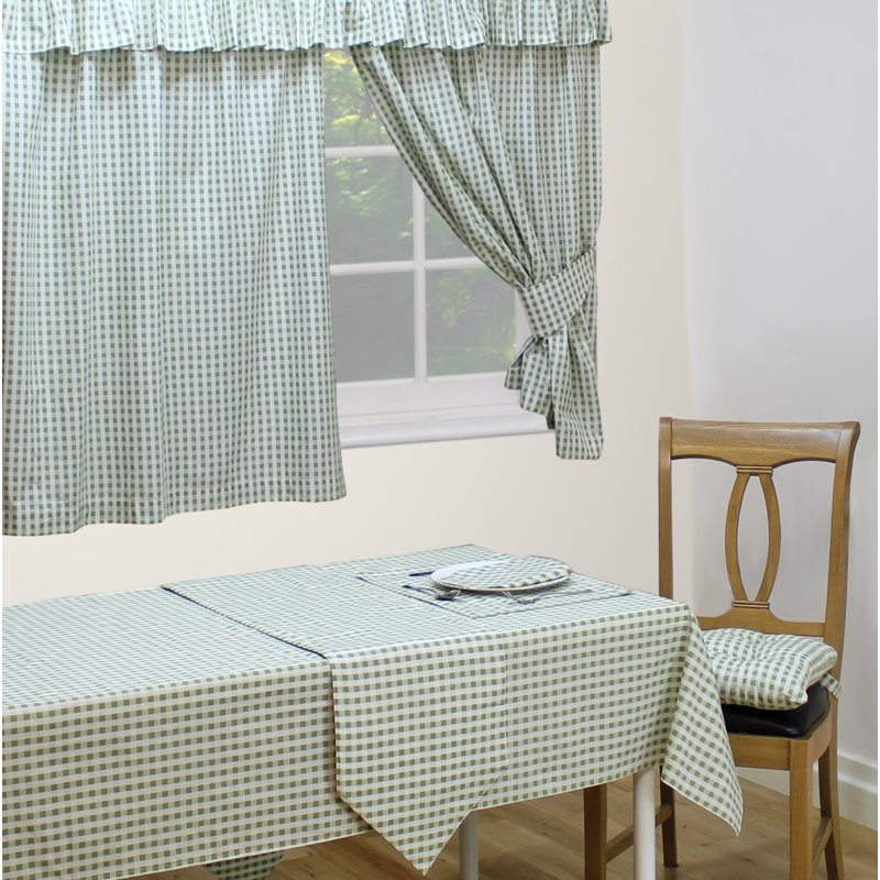 Gingham Bluebell Napkins, Sage