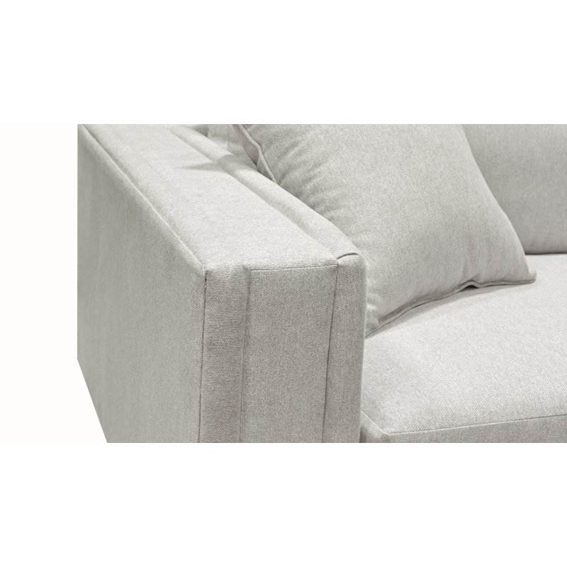 Luca 107" Square Arm Sofa with Reversible Cushions, Natural