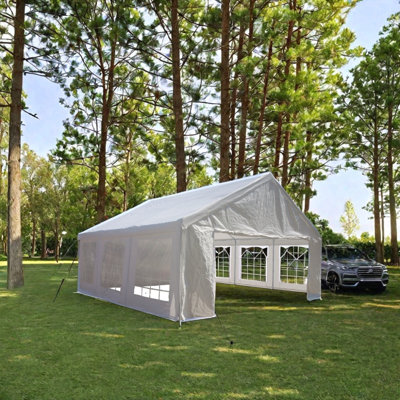 20X20 Feet Party Tent Heavy Duty Marquee Canopy Outdoor Wedding Tent Carport Events Shelter Tent For Parties Bbq With Storgae Carry Bags