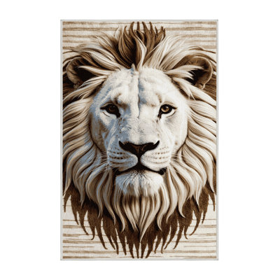  Tapis blanc lavable avec gros chats