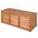 Costway 47 Gallons Water Resistant Solid Wood Deck Box in Natural