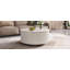 Table basse ronde moderne avec 2 tiroirs-252694695