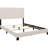 Upholstered King Bed In Finish, Nailhead Trim For A Classic Look, Plywood And Base, Box Spring Needed, Multiple Colors Panel Bedroom, With Ornamentation, Frame, Required, Different Fabrics