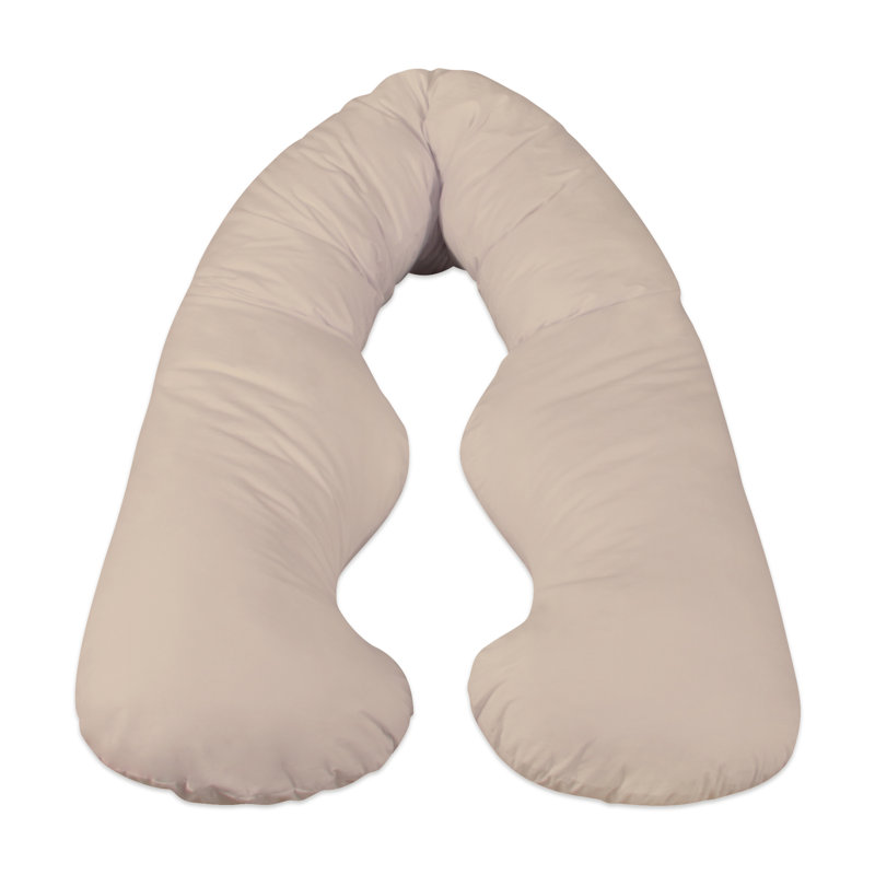 Back 'N Belly Bliss® Flexible Contoured Body Pillow, Lightly Latte