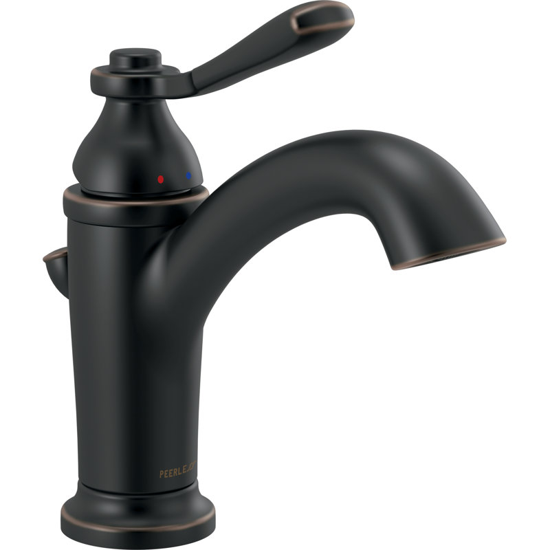 Robinet de salle de bain à un trou avec ensemble de bonde Elmhurst, Bronze huilé