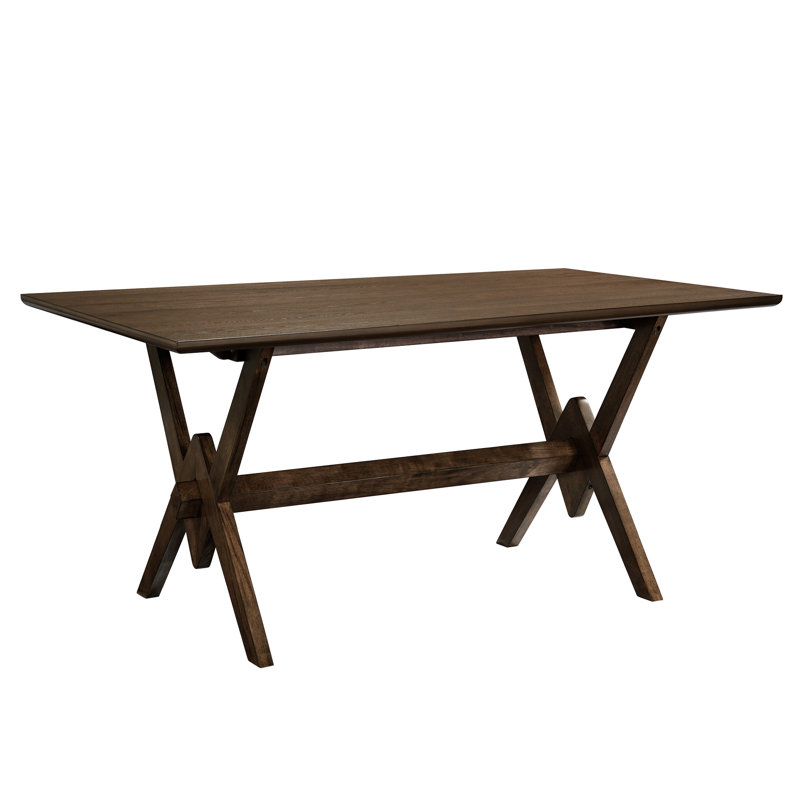 63" Double V Dining Table-Walnut