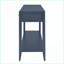 Table basse 60 po à 3 tiroirs bleu marine - laque facile à nettoyer, stable pour le vestibule et amp; Salon