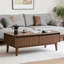 Table basse moderne en bois massif avec rangement-1849831478