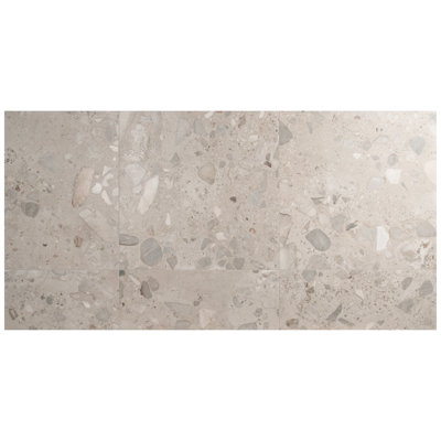 Valenti Grande 35 In. X 35 In. Terrazzo Look Semi-Polished Porcelain Floor And Wall Tile (17.64 Sq. Ft. / Case)