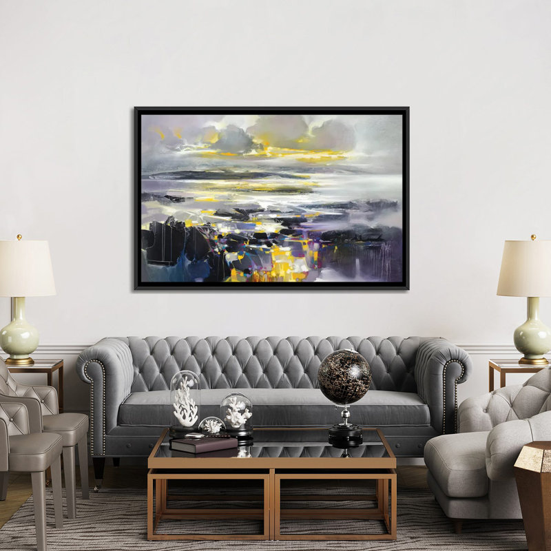 «Matter III», reproduction sur toile, Toile avec cadre noir, Pas de tapis, H 32 po x l 48 po x P 1,5 po