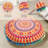 4Pcs Bohemian Round Pillowcases, 17" Diameter, Yoga & Floor Cushion Covers, Set of 4-129512680