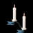 Kurt Adler Indoor UL 10-Light Clip-On White Candles Light Set, 9ft