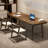 Walnut Rectangular Solid Wood desk-1092241187