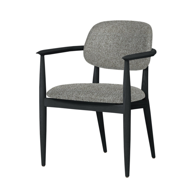 Chaise Slow de Space Copenhagen, Chêne gris, Medley 60003