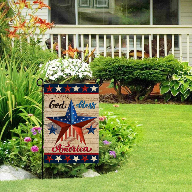 Drapeau de jardin en polyester 12 x 18 po Giess