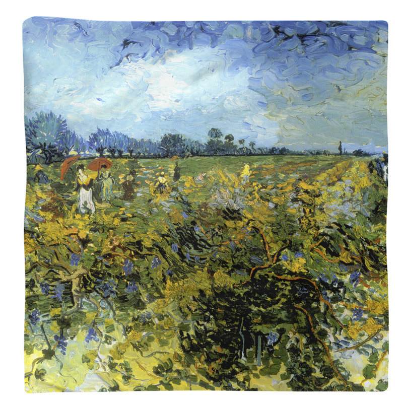 Vincent Van Gogh Cotton Square Napkin, Blue