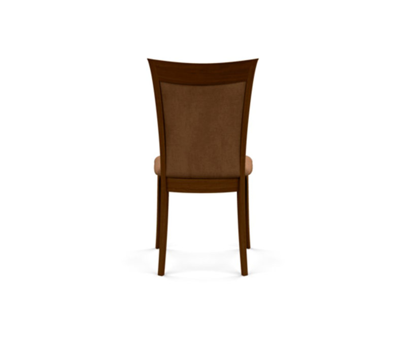 Morgan Leather Dining Chair, Natural Walnut, Coffee