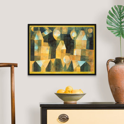 Three Houses And A Bridge by Paul Klee - Painting on Canvas