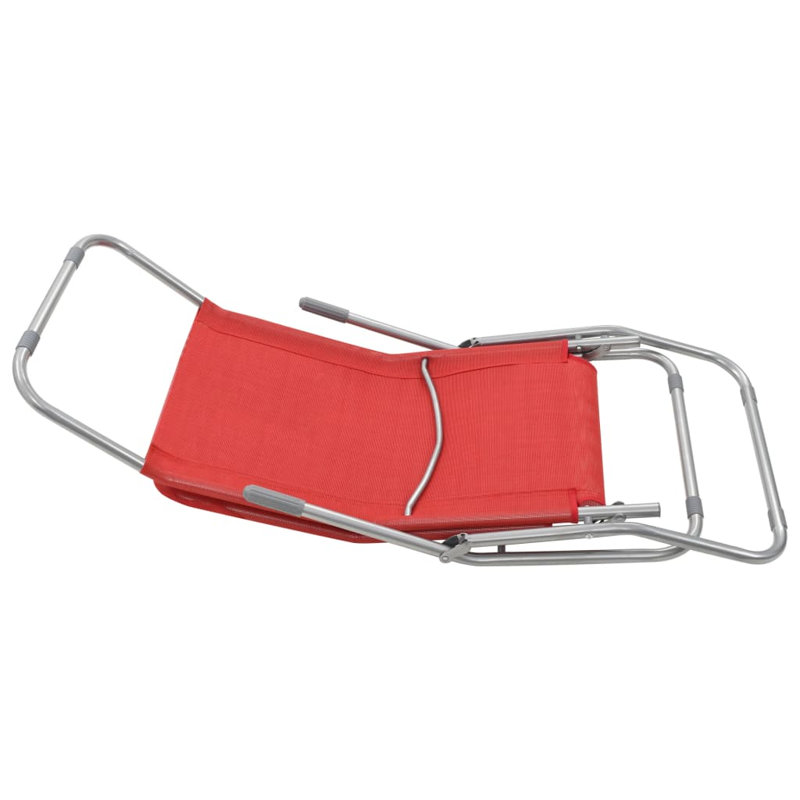 Dicha Reclining Deck Chair, Red