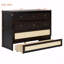 Structure de lit escamotable double avec grands tiroirs-723669686